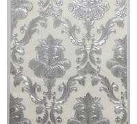 TEMU 1 de Papel Pintado de Vinilo con y Plateado para Decoración de Pared de , Papel Tapiz para Dormitorio, Sin Adhesivo