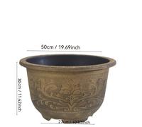 TEMU 1 de resina de 20 pulgadas con de pintura sin orificios de drenaje, de europea gruesa y duradera para flores, ideal para peces, plantar acuáticos y plantar