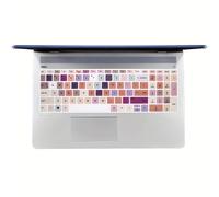 TEMU 1 de teclado de silicona inglesa con estilos degradados | para HP 15.6" Series, 2020/2019 15, 15.6" Series, .3" Series, Laptop 15T/17T/17-Ca0011Nr/17-By0040Nr | A prueba de polvo y duradera