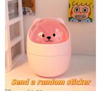 TEMU 1 de un lindo de basura de escritorio pequeño para el hogar, dormitorio u oficina, con y diseñado en un mini estilo que también puede servir como portalápices