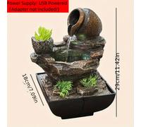 TEMU 1 de una fuente de agua de mesa con temática diseñada para la relajación, para uso en interiores. Esta fuente de el Shui y mejora la meditación.