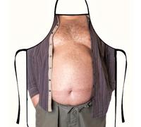 TEMU 1 delantal elegante para hombre con un divertido diseño de barriga de cerveza para fiestas