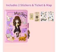 TEMU 1 diario de blanda de Harry Potter WB, bloc de notas con personaje Q, guía a color de de Magia y Hechicería de Hogwarts