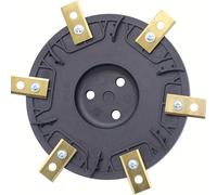 TEMU 1 disco de cuchillas de repuesto para Worx S&M, , Yardforce, , Scheppach cortacéspedes robóticos, 6 cuchillas de titanio, 6 tornillos, accesorios para cortacéspedes