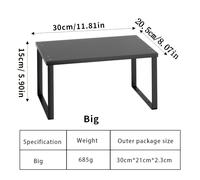 TEMU 1 estante de escritorio ajustable | Pequeño estante de escritorio , organizador de escritorio, estante de exhibición para almacenamiento de escritorio para oficina, uso sin electricidad