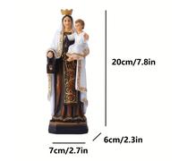 TEMU 1 estatua de del de 7.8 pulgadas, decoración católica de para Halloween, Acción de Gracias, Navidad, figuras coleccionables