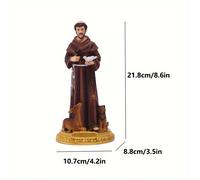 TEMU 1 estatua de San Francisco de para decoración religiosa