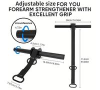 TEMU 1 Fortalecedor de Antebrazo y Rodillo para Muñeca con Correa de Nylon Resistente, de Bloqueo Rápido para Entrenamiento de Manos, Muñecas y Brazos - , Diseño de Hebilla