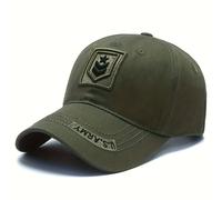 TEMU 1 gorra de béisbol de camuflaje para hombre - bordado y una hebilla ajustable, ideal para actividades al aire libre, pesca y uso casual, diseñada como un sombrero de pesca.