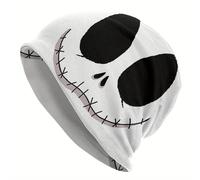 TEMU 1 Gorro de Halloween para Hombres y Mujeres, Gorro Delgado de Disney "El Extraño Mundo de Jack", Gorro para Otoño y , Gorro de , Gorro de Calavera, Navidad