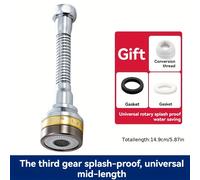 TEMU 1 Grifo de Cocina, Extensión Antisalpicaduras, Extensión de Latón, Adecuado para Fregaderos Domésticos