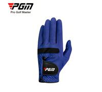TEMU 1 guante de golf PGM, guante de tela de microfibra, antideslizante, resistente al , , transpirable, elástico de lycra, guante deportivo azul para hombre, , ST004