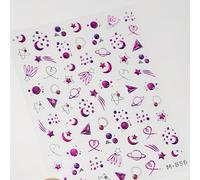 TEMU 1 hoja de Pegatinas para Uñas Estrella y Luna en Gelatina, Autoadhesivo de Estrellas y , , Adecuadas para la Cuidado de Manos y Pies