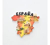 TEMU 1 Imán de Nevera con Mapa Español - Temática España: Madrid, Barcelona, , y Monumentos Emblemáticos ( , Alhambra) - Atlas para Aprendizaje Cultural, ¡Decoración Hogar & Cocina! 2D