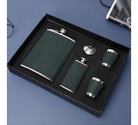 TEMU 1 Juego/ 1 Pieza Botella Aislante de Acero Inoxidable Verde , Tamaño y 2 con Cubierta en Cuadro , ¡Ideal para Whisky! Ron o Vodka. Regalo Para Hombres como Mujeres