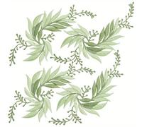 TEMU 1 Juego 2 4pcs Parches Bordados Hojas de Hierro Flores de Encaje Apliques Naturales Parches Adecuados para Ropa Vestido Sombrero Pantalones Costura Decoración Artesanal ( )