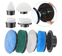 TEMU 1 Juego, 8 Cabezas De Cepillo Eléctrico Rotativo, Cepillo De Limpieza Inalámbrico, Adecuado Para Todas Las Marcas, Herramienta De Limpieza Multifuncional, Adecuado Para Baño, Cocina, Dormitorio,