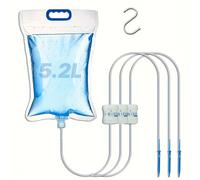 TEMU 1 juego, bolsa riego automática de gran capacidad 6.5L/5.2L, volumen ajustable, ideal para jardines//invernaderos