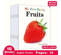 TEMU 1 Juego de 10 Libros de Alfabetización Infantil de la Serie Mi Primer Libro en Inglés Mejora las Habilidades de Aprendizaje de Tu Hijo y Potencia su Espiritualidad