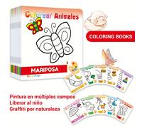 TEMU 1 Juego de 10 Libros de Aprendizaje de Dibujo y Color para Niños en Español Ejercita las habilidades manuales de tu hijo Mejora el interés de tu hijo por aprender