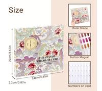 TEMU 1 Juego de 120 Colores de Incrustaciones para Uñas con 120 Puntas de Uñas, Tablero de Exhibición de Uñas, Libro de Gráficos para Diseño y Exhibición de de Estudio