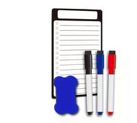 TEMU 1 juego de 5 piezas de Pizarra Magnética para Nevera - 3 Marcadores, 1 Borrador y 1 Pizarra, Ideal para de Compras, Planes de Comidas, y Planificación Diaria