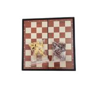 TEMU 1 Juego de Ajedrez Magnético Plegable Profesional con Piezas de Madera y 2 Fichas de - de Regalo Premium, Juego de Mesa Portátil Ideal para Viajes para Damas y de Tablero de Ajedrez