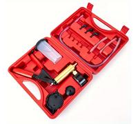 TEMU 1 Juego de Bomba de Vacío Manual con Potencia de Succión, Bomba de Extracción de Aire para Coches, Manómetro de Vacío de Uso, Extractor de Aceite de Frenos, Sin Batería