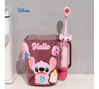 TEMU 1 juego de cepillo de dientes Disney y Minnie con vaso, taza Stitch para baño, diseño minimalista lindo, duradero y resistente a caídas, ideal para viajes o fiestas, regalo para vacaciones o