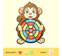 TEMU 1 Juego de Dardos para Niños - Pelota Pegajosa de Poliéster con Gancho - Juguete para Interior y Exterior - Regalo de Navidad para Niños - Sin Pilas Requeridas