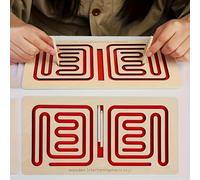 TEMU 1 Juego de Desarrollo del Lóbulo y , Entrenamiento de con Bolígrafo, Juguetes Educativos de Madera para Rompecabezas, Regalo de Navidad Halloween, Juguete Educativo de Desarrollo