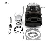 TEMU 1 juego de kit de pistón y cilindro de repuesto de 44 mm y 40 mm para motor de cortadora de cepillo 44-5 y 40-5 44F-5 y 40F-5