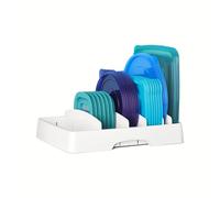 TEMU 1 Juego de Organizador de Almacenamiento con de Plástico | Estante Cubby para Cocina y Despensa, Ideal para Vajilla y Organización de Cajones