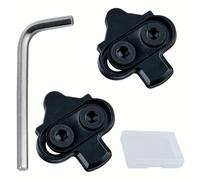 TEMU 1 Juego de Pedales de Bicicleta Pedal Pedal Compatible con SPD , Adecuado para en Interiores y Montañismo, con de Almacenamiento y Llave Hexagonal de L