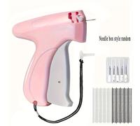 TEMU 1 Juego de Pistola para Reparar Rápidamente Ropa, Pistola de Micro Etiquetado para Ropa con 6 Agujas Finas & 1000pcs de Sujetadores, Mini Pistola de Costura Adhesiva Rápida para Doblar