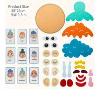 TEMU 1 juego de rompecabezas, interactivas entre , actividades DIY, tableros de de aprendizaje, juguetes, iluminación infantil, expresión emocional y gestión emocional