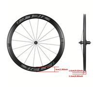 TEMU 1-Juego de Ruedas de Bicicleta Delanteras y Traseras de Fácil Extracción - Rueda de Aleación de Aluminio para Bicicleta de Carretera, Uso y Pista