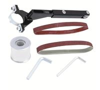 TEMU 1 Juego de Soporte para Modificación de Amoladora a Lijadora con 2 Cintas, Compatible con Amoladoras Angulares de 100 mm para y Eliminación de Óxido en Metal/Madera