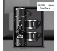 TEMU 1 juego de Tazas Star Wars , Termo de Acero Inoxidable 500ml/16.9oz, Aislado para Mantener Bebidas Calientes o Frías, con Vaso Extra, Ideal para Negocios, , Halloween, Acción de Gracias y Navidad