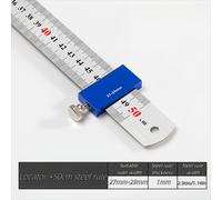 TEMU 1 Juego de Transportador de Carpintería - Calibrador de de Acero de Precisión con Clip de Bolsillo, | Acabado Metálico Elegante, Estructura Duradera, Adecuado para Carpintería