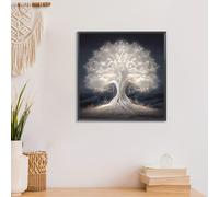 TEMU 1 Juego - Kit de Bordado con de Árbol , Suministros para en Hilo DIY, 11CT Premium, Proyecto Completo de Costura Decorativa para Entrada, Sala, Dormitorio y Más, Sin