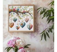 TEMU 1 Juego - Kit de Punto de Cruz de , Bordado Premium DIY para Decoración del Hogar o Regalo, Obra Completa 11CT sin Enmarcar, Ideal para Diversión y Inspiración Manual