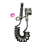 TEMU 1 Kit de Baño Sitz en Pared, Estilo , Pistola Rociadora, Tubo Telescópico y Soporte para Entrenamiento Higiénico, Moderno de Baño Sitz | Juego Duradero de Pistola Rociadora para Inodoro