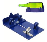 TEMU 1 Kit de Corte para Botellas de Vidrio DIY - Hojas Afiladas, Herramienta Manual con Base de Sujeción Ajustable, Ideal para Elaboración y Cerveza Casera | Cortador de Precisión