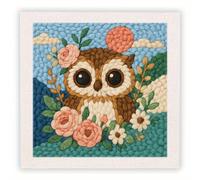 TEMU 1 Kit de de Bordado con Aguja de Perforación con , de para Adultos Principiantes, Kits de Aguja de Perforación de Animales, Fácil DIY, Decoración o Regalo, 25x25 cm/9.84x9.84 pulgadas