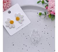 TEMU 1 Kit de Fabricación de Joyas: Cortador de Arcilla de Margarita para Aretes Hechos a , Cortador de Arcilla de Floral