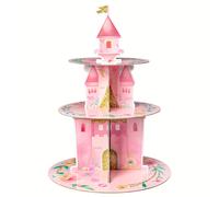 TEMU 1 Kit de Soporte de Exhibición de Tarjetas de Acuarela - Tarjeta de Cartón para Temática de Princesa Rosa, Decoraciones de Soporte de Mesa para Suministros de de