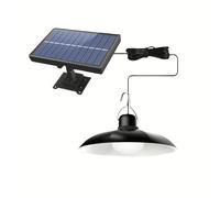 TEMU 1 Lámpara Colgante LED Solar - /Simple Cabeza, Iluminación para Exterior e Interior, Ideal para Patio, Garaje, Camping en RV - Ajustable, Fácil Instalación, Luz Solar para Exteriores