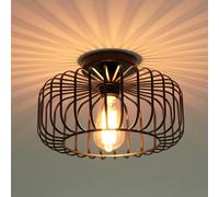 TEMU 1 lámpara de techo con portalámparas E27, 1 pantalla de llama, luz colgante, adecuada para cocina, pasillo, , dormitorio, comedor (bombilla no incluida, comprada por separado)