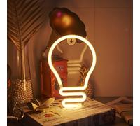 TEMU 1 , letrero de neón de bombilla para dormitorio, decoración artística mural, lindo y , iluminación ideal para fiestas o sala de juegos, nochequita con alimentación USB (batería no incluida)